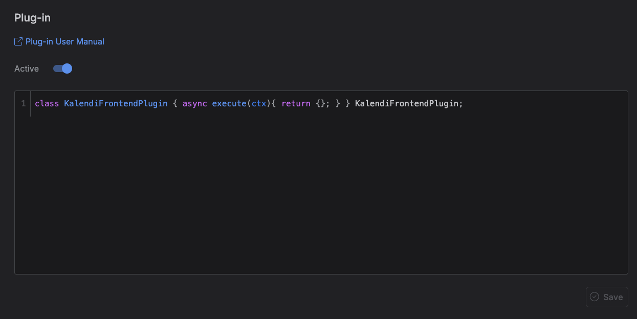 Kalendi - Plug-in